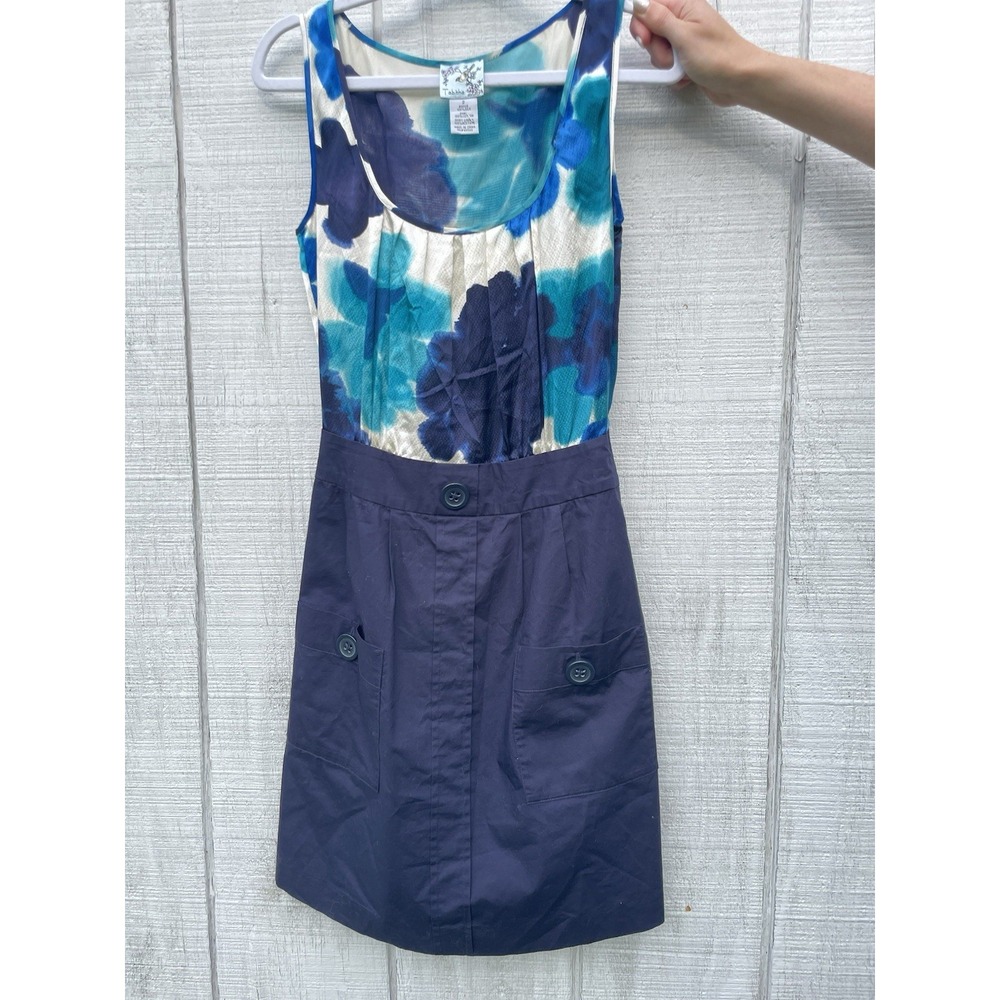 Anthropologie Tabitha‎ Silk Cotton Sleeveless Summer Dress Sz 2 Professional